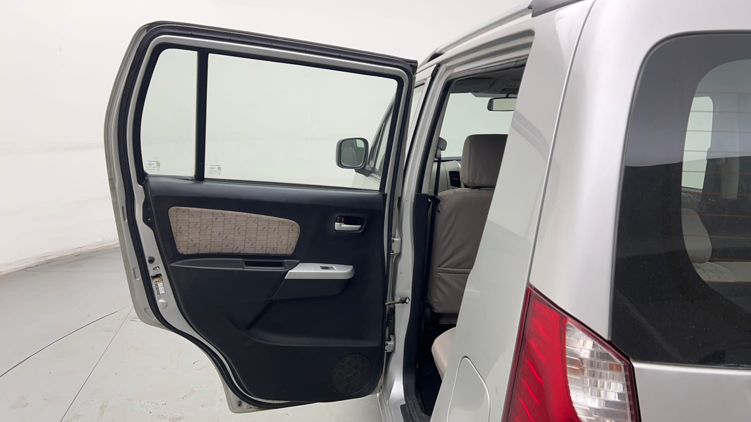 Used 2013 Maruti Suzuki Wagon R VXI Petrol Manual interior LEFT REAR DOOR OPEN VIEW