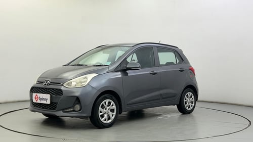Used 2017 Hyundai Grand i10 Sportz (O) 1.2 Kappa VTVT Petrol Manual exterior LEFT FRONT CORNER VIEW