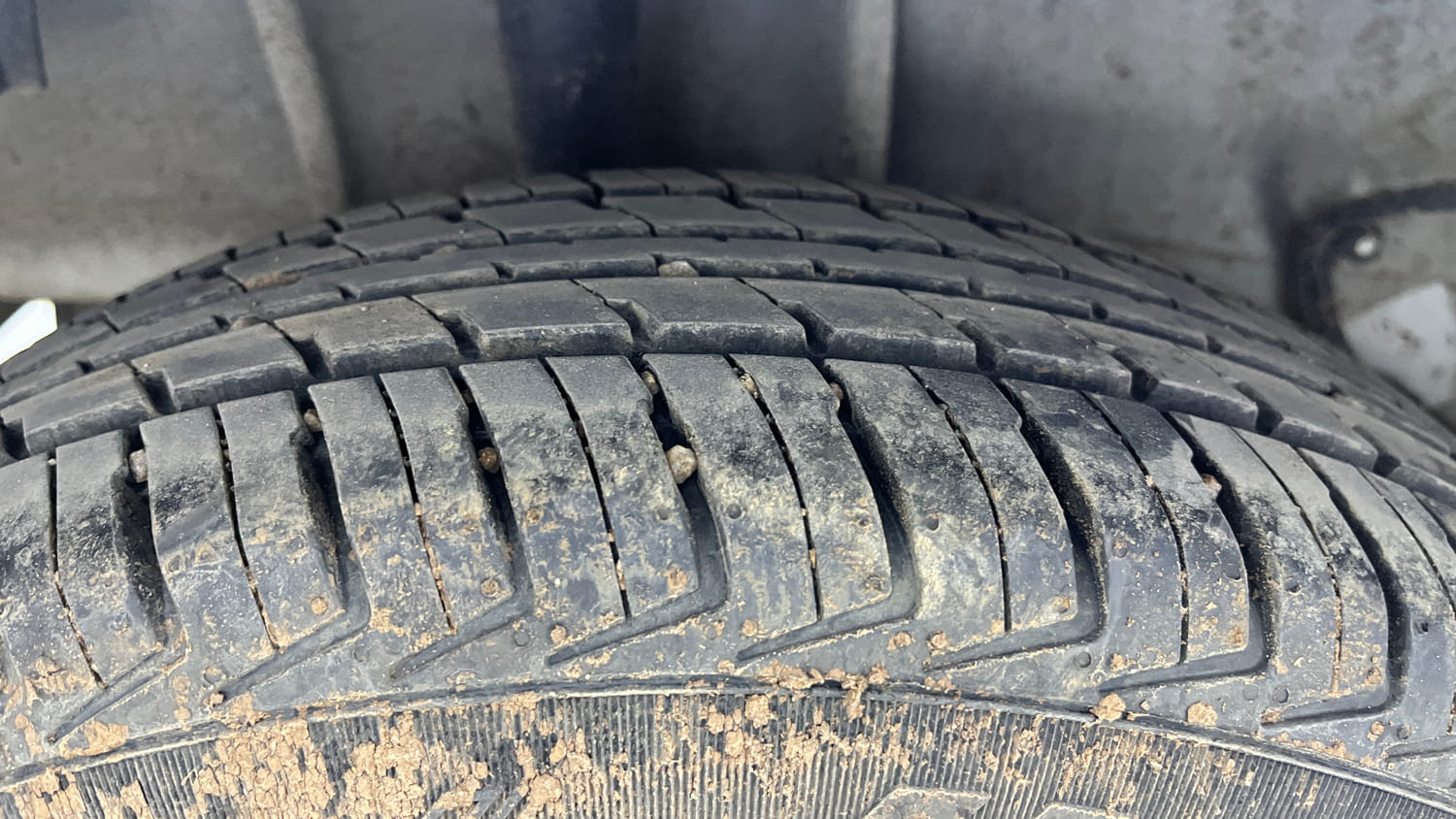 Used 2026 Tata Tiago XE Petrol Manual tyres RIGHT REAR TYRE TREAD VIEW