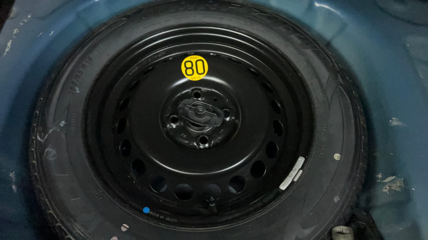 Used 2018 Maruti Suzuki Baleno Zeta 1.2 AT Petrol Automatic tyres SPARE TYRE VIEW