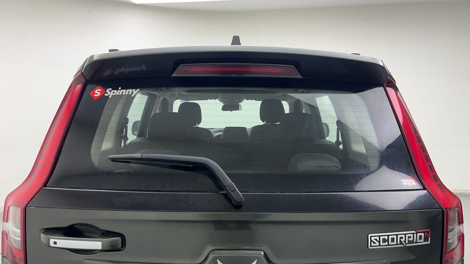 Used 2023 Mahindra Scorpio N Z8 Petrol AT 7 STR Petrol Automatic exterior BACK WINDSHIELD VIEW
