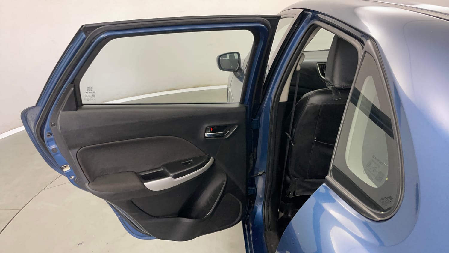 Used 2017 Maruti Suzuki Baleno Delta 1.2 Petrol Manual interior LEFT REAR DOOR OPEN VIEW