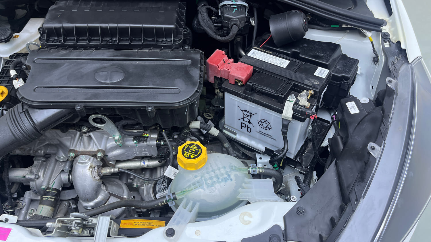 Used 2026 Tata Tiago XE Petrol Manual engine ENGINE LEFT SIDE VIEW