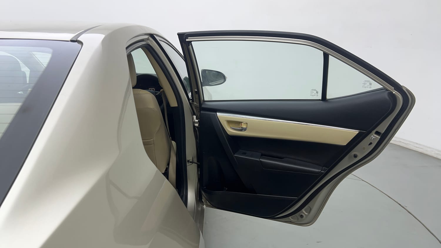 Used 2017 Toyota Corolla Altis VL CVT Petrol Petrol Automatic interior RIGHT REAR DOOR OPEN VIEW