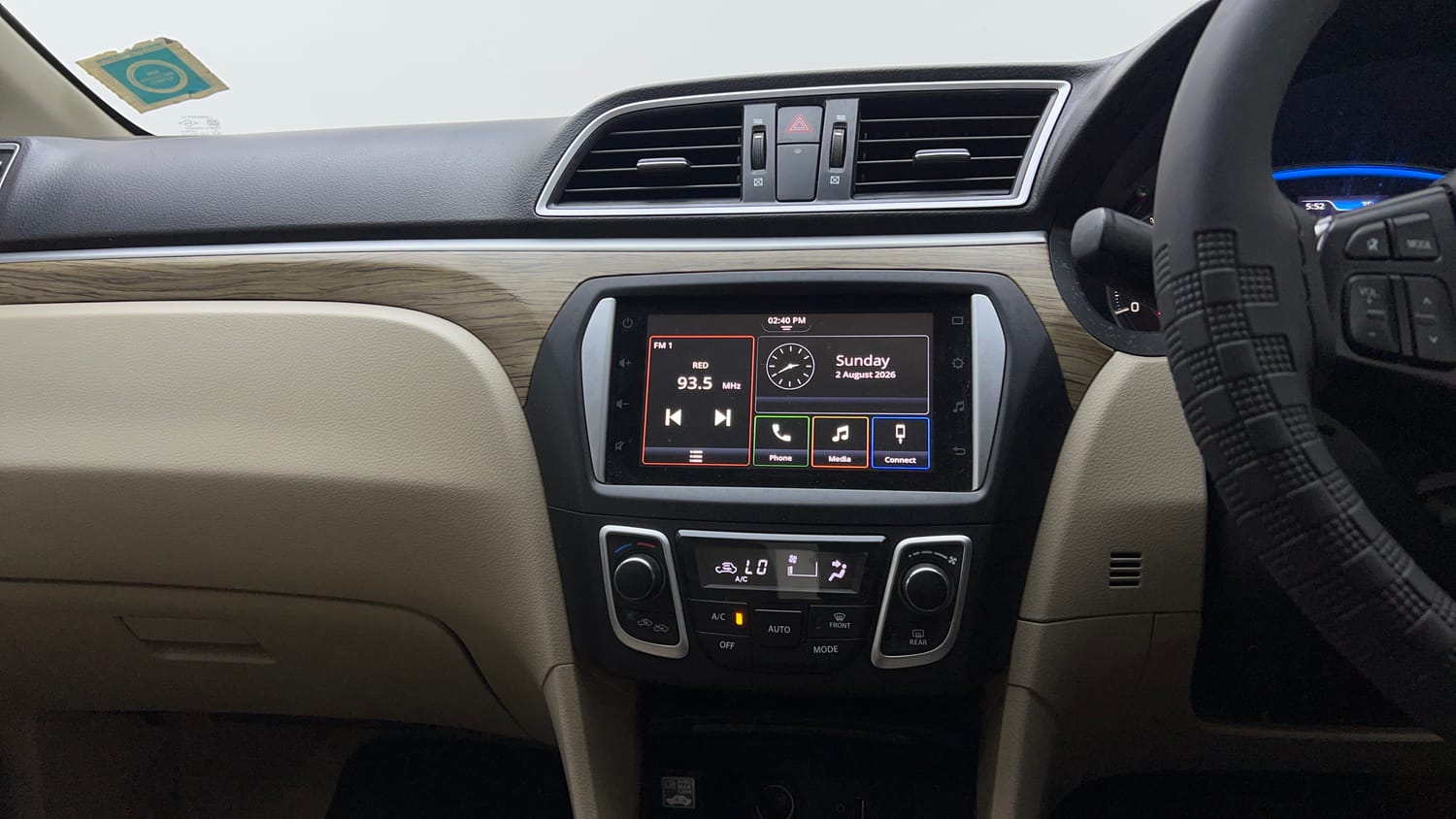 Used 2022 Maruti Suzuki Ciaz Zeta 1.5 Petrol Manual interior MUSIC SYSTEM & AC CONTROL VIEW