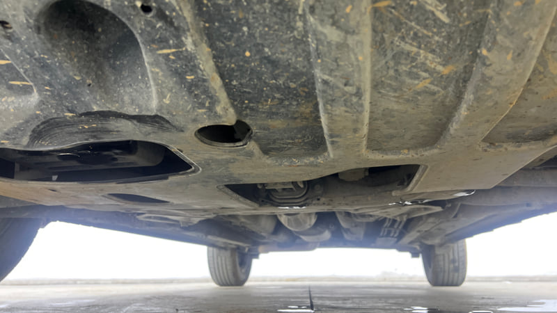 Used 2022 Hyundai Venue SX (O) 1.0 Turbo iMT Petrol Manual extra FRONT LEFT UNDERBODY VIEW
