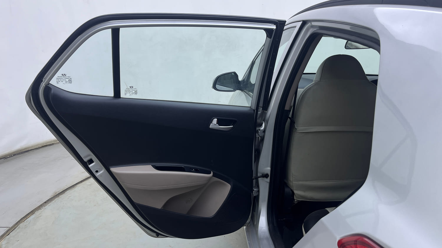 Used 2016 Hyundai Grand i10 Sportz 1.2 Kappa VTVT Petrol Manual interior LEFT REAR DOOR OPEN VIEW