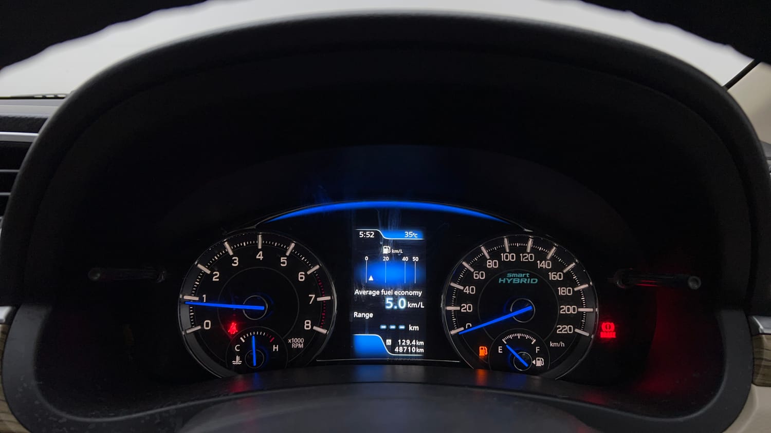 Used 2022 Maruti Suzuki Ciaz Zeta 1.5 Petrol Manual interior CLUSTERMETER VIEW