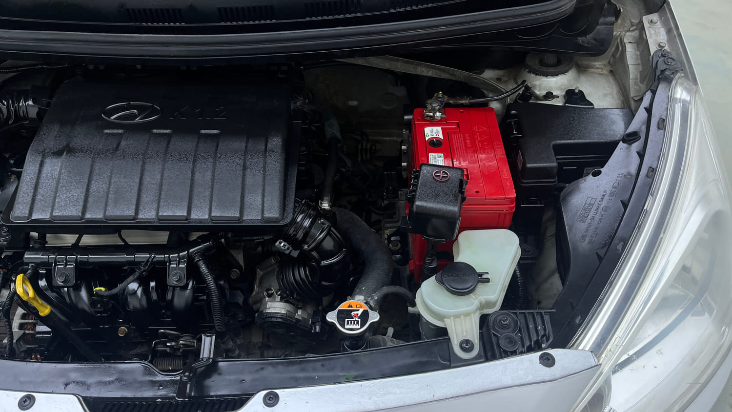Used 2016 Hyundai Grand i10 Sportz 1.2 Kappa VTVT Petrol Manual engine ENGINE LEFT SIDE VIEW