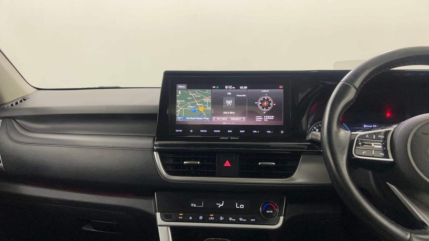Used 2020 Kia Seltos GTX Plus AT 1.5 Diesel Diesel Automatic interior MUSIC SYSTEM & AC CONTROL VIEW