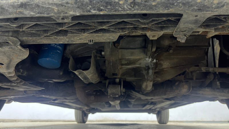 Used 2013 Hyundai i10 Sportz 1.2 Kappa2 Petrol Manual extra FRONT LEFT UNDERBODY VIEW