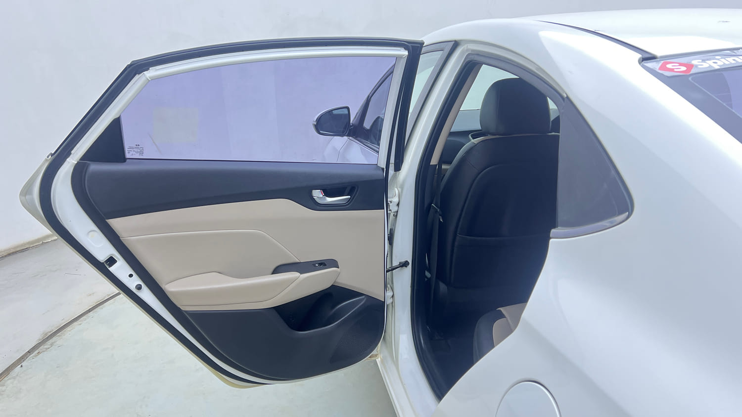 Used 2018 Hyundai Verna SX (O)1.6 VTVT Petrol Manual interior LEFT REAR DOOR OPEN VIEW