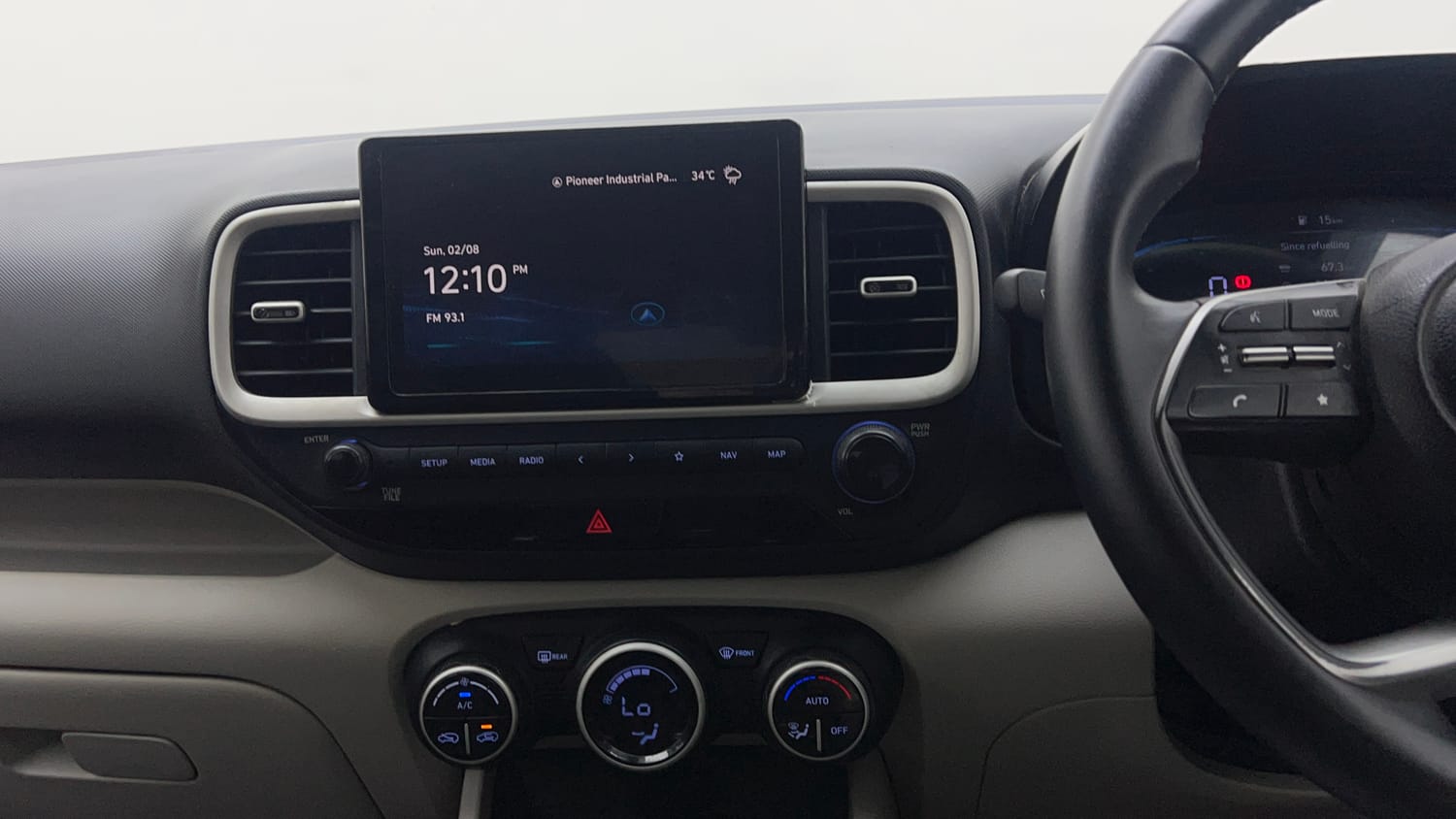 Used 2022 Hyundai Venue SX 1.2 Petrol Petrol Manual interior MUSIC SYSTEM & AC CONTROL VIEW