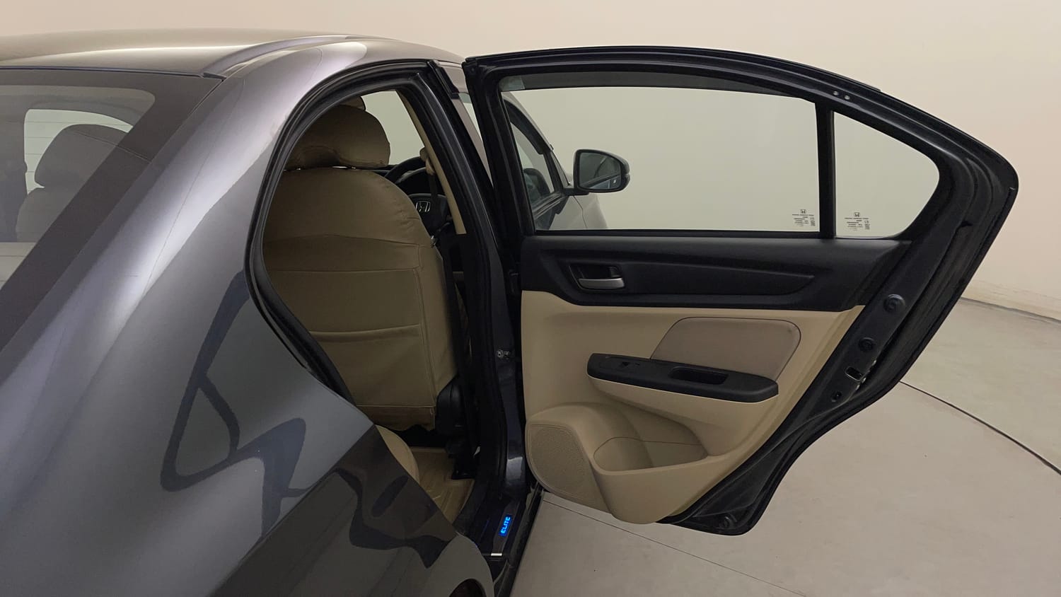 Used 2023 Honda Amaze VX 1.2 Petrol CVT Petrol Automatic interior RIGHT REAR DOOR OPEN VIEW
