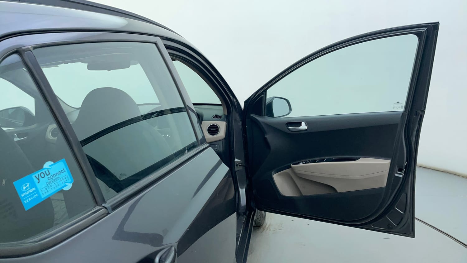 Used 2017 Hyundai Grand i10 Sportz (O) AT 1.2 Kappa VTVT Petrol Automatic interior RIGHT FRONT DOOR OPEN VIEW