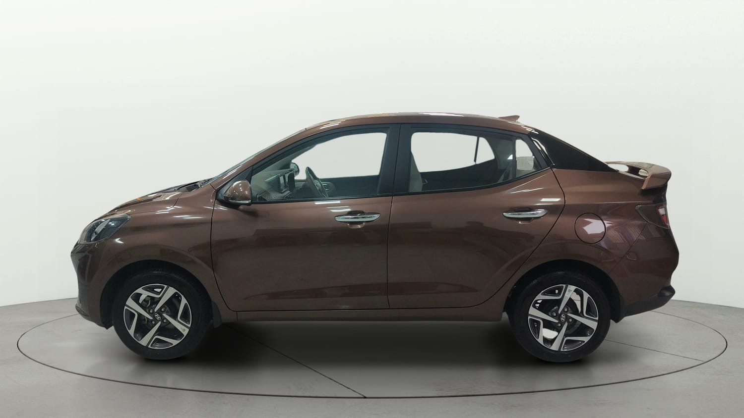 Used 2022 Hyundai Aura SX 1.2 Petrol Petrol Manual exterior LEFT SIDE VIEW
