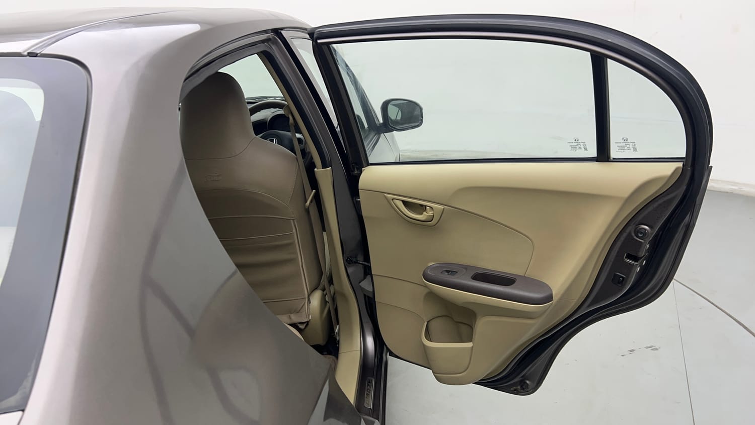Used 2013 Honda Amaze 1.2 S i-VTEC Petrol Manual interior RIGHT REAR DOOR OPEN VIEW
