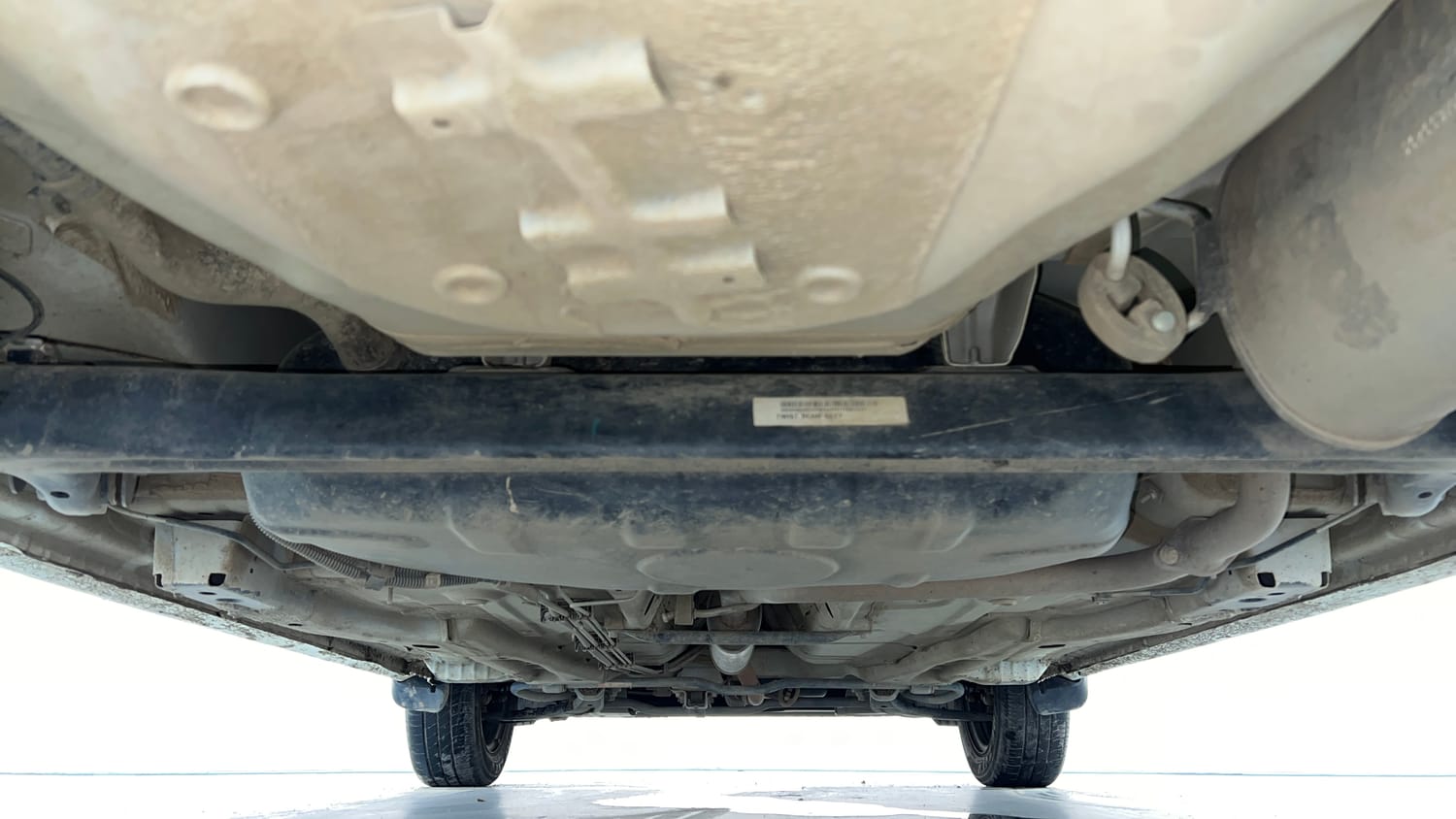 Used 2026 Tata Tiago XT Petrol Manual extra REAR UNDERBODY VIEW (TAKEN FROM REAR)