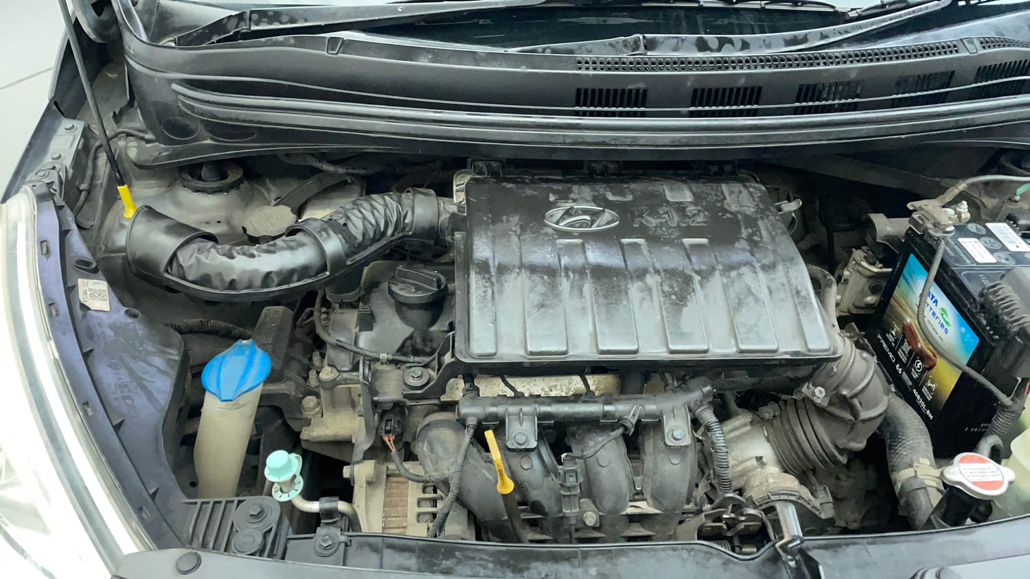 Used 2017 Hyundai Grand i10 Sportz (O) AT 1.2 Kappa VTVT Petrol Automatic engine ENGINE RIGHT SIDE VIEW