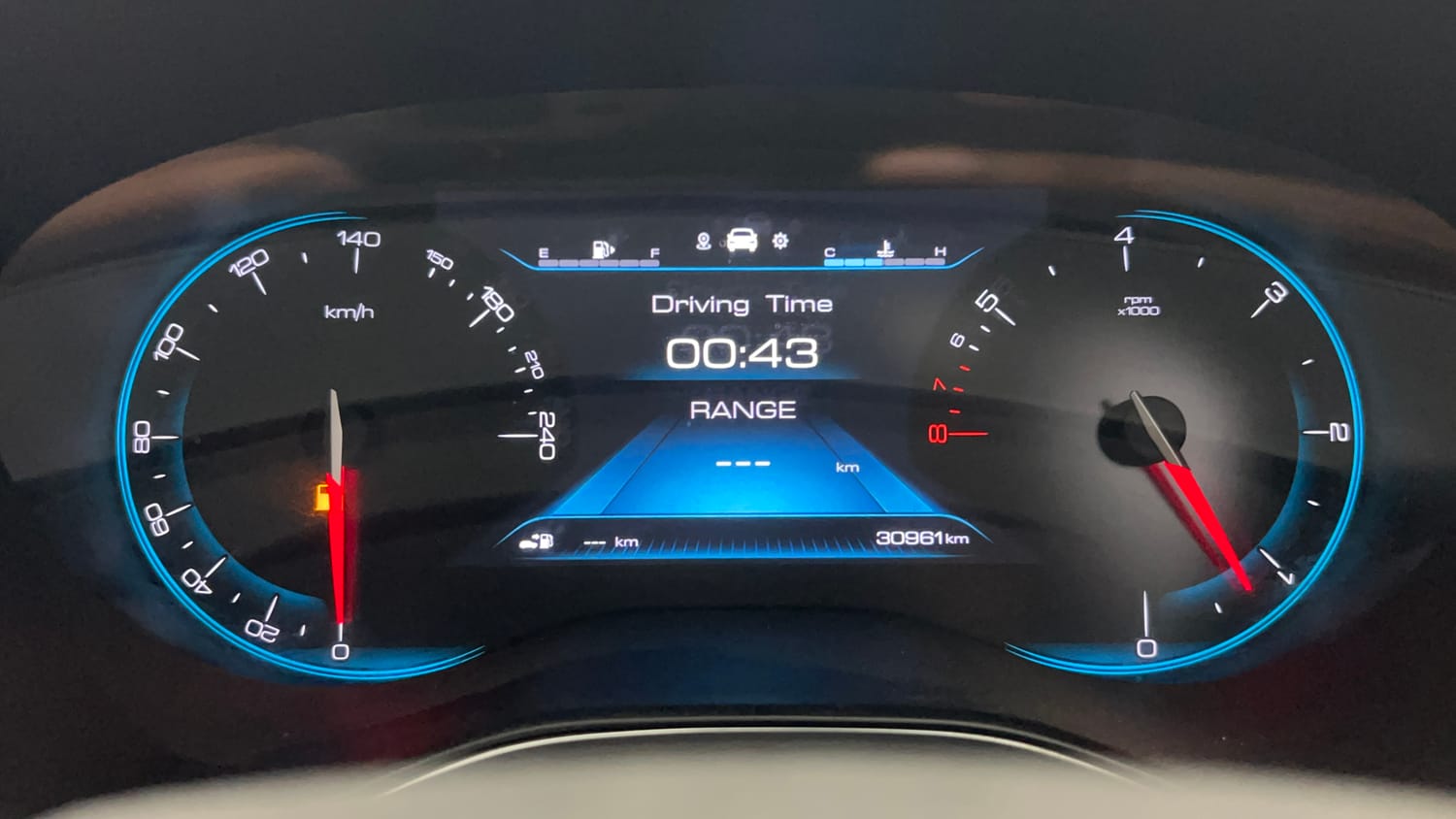Used 2022 MG Motors Hector Sharp 1.5 Petrol Turbo Hybrid MT Hybrid Manual interior CLUSTERMETER VIEW