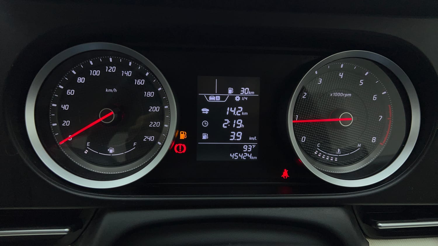 Used 2023 Hyundai Verna EX 1.5 Petrol MT Petrol Manual interior CLUSTERMETER VIEW