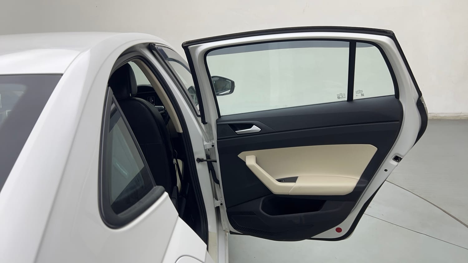 Used 2024 Volkswagen Virtus Highline 1.0 TSI MT Petrol Manual interior RIGHT REAR DOOR OPEN VIEW