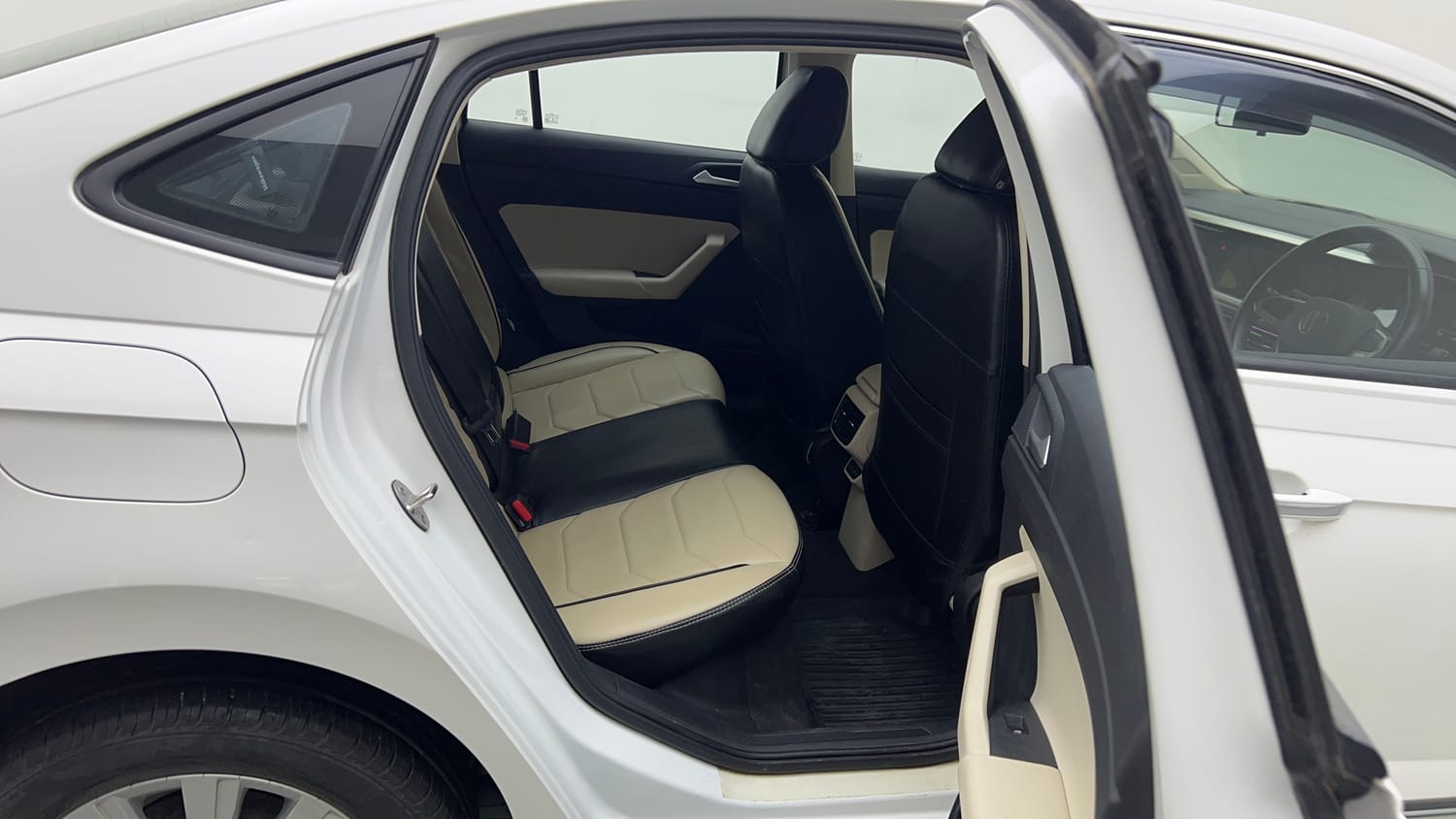 Used 2024 Volkswagen Virtus Highline 1.0 TSI MT Petrol Manual interior RIGHT SIDE REAR DOOR CABIN VIEW