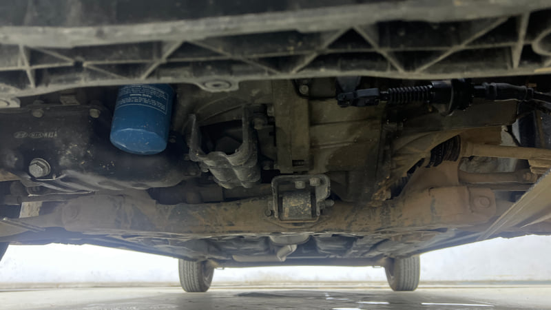 Used 2018 Hyundai Grand i10 Asta 1.2 Kappa VTVT Petrol Manual extra FRONT LEFT UNDERBODY VIEW