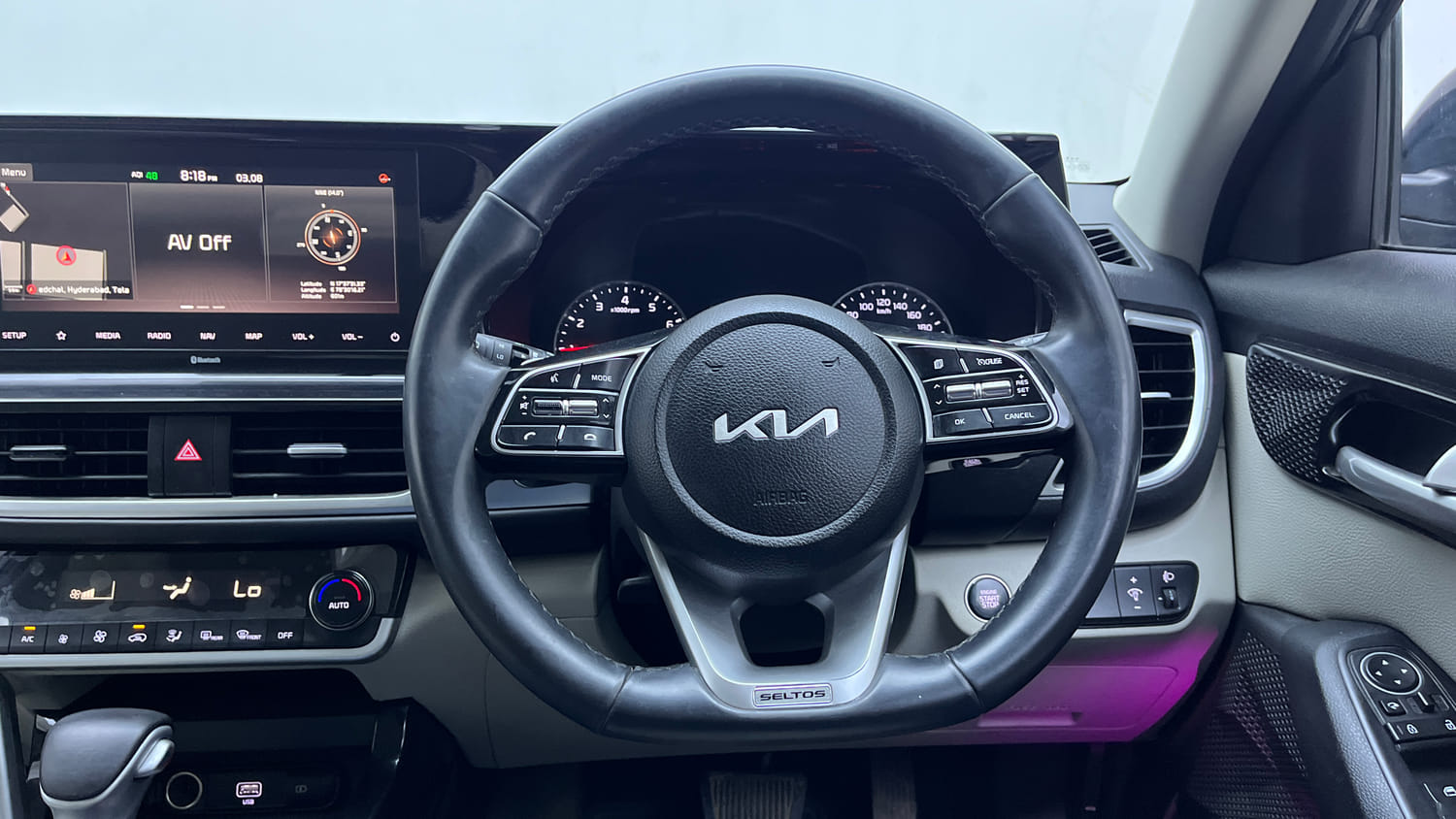 Used 2022 kia Seltos HTX 1.5 IVT Petrol Automatic interior STEERING VIEW