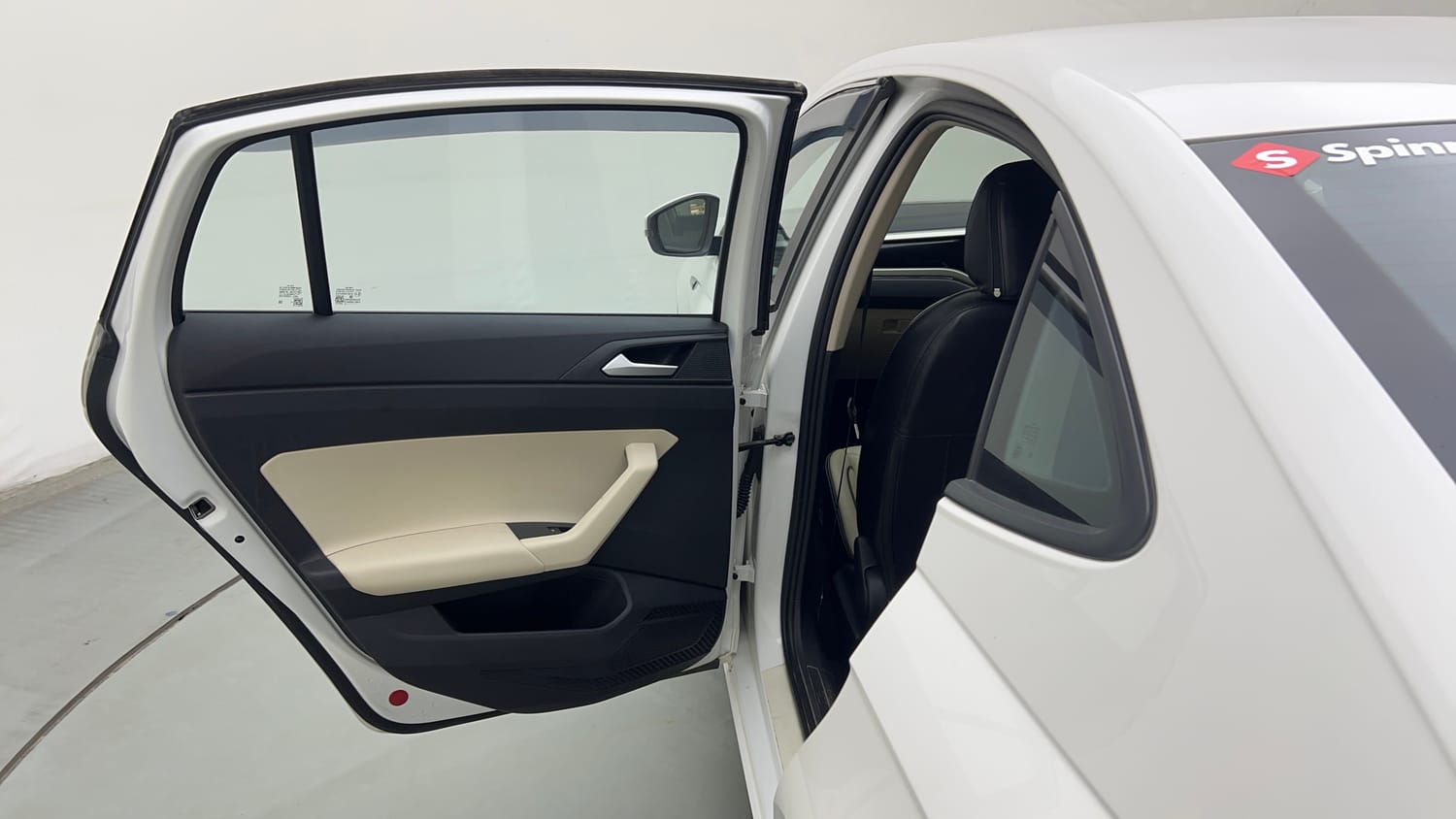 Used 2024 Volkswagen Virtus Highline 1.0 TSI MT Petrol Manual interior LEFT REAR DOOR OPEN VIEW