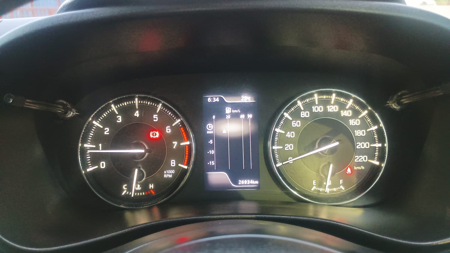 Used 2022 Maruti Suzuki Baleno Alpha MT Petrol Manual interior CLUSTERMETER VIEW