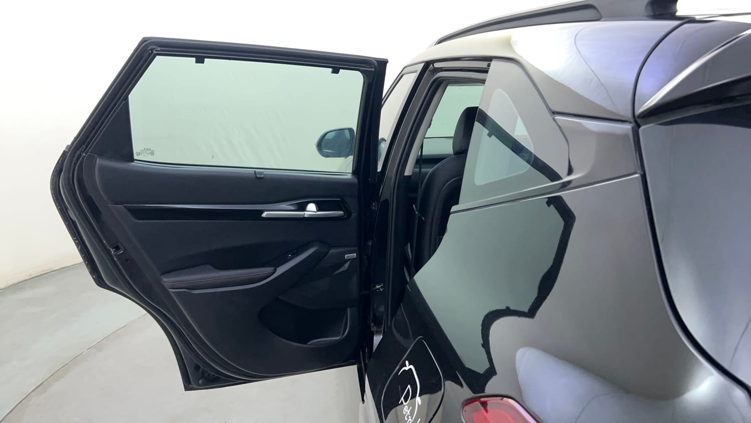 Used 2022 Kia Seltos GTX Plus 1.4 Petrol Manual interior LEFT REAR DOOR OPEN VIEW