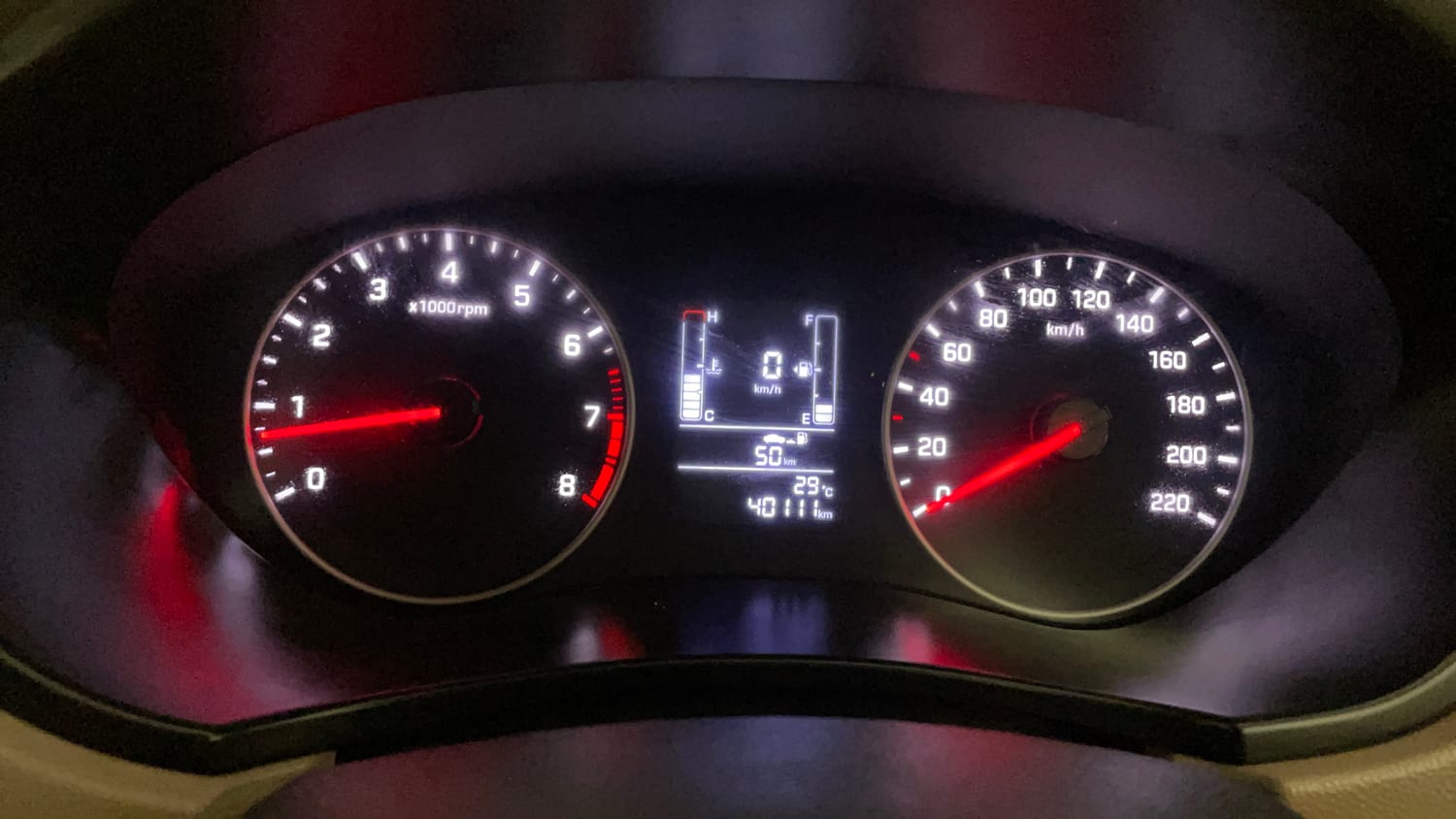 Used 2018 Hyundai Elite i20 Magna Executive 1.2 Petrol Manual interior CLUSTERMETER VIEW