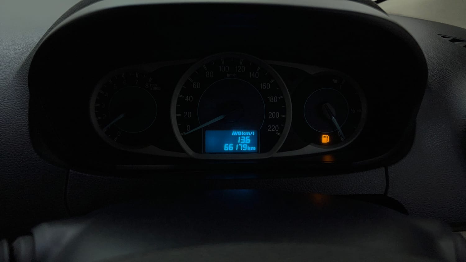 Used 2016 Ford Figo Aspire Trend 1.2 Ti-VCT Petrol Manual interior CLUSTERMETER VIEW