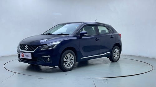Used 2023 Maruti Suzuki Baleno Delta MT Petrol Manual exterior LEFT FRONT CORNER VIEW