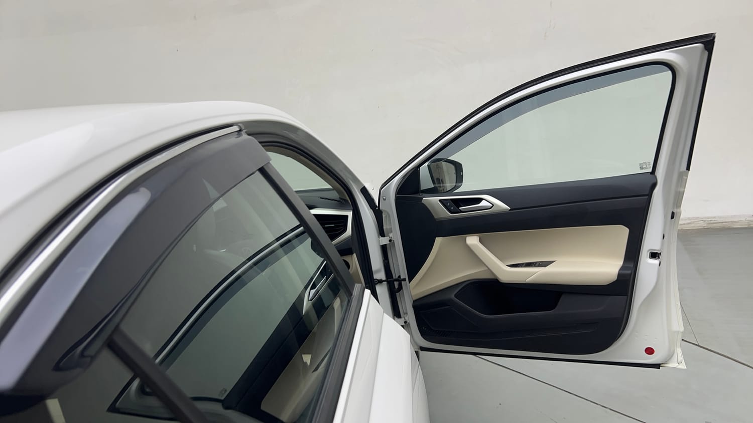 Used 2024 Volkswagen Virtus Highline 1.0 TSI MT Petrol Manual interior RIGHT FRONT DOOR OPEN VIEW