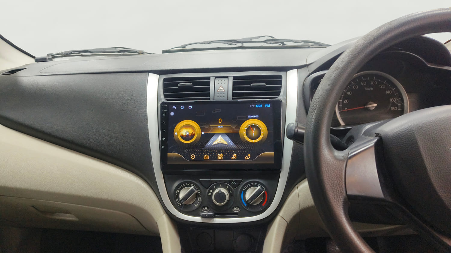 Used 2016 Maruti Suzuki Celerio VXi AMT Petrol Automatic interior MUSIC SYSTEM & AC CONTROL VIEW