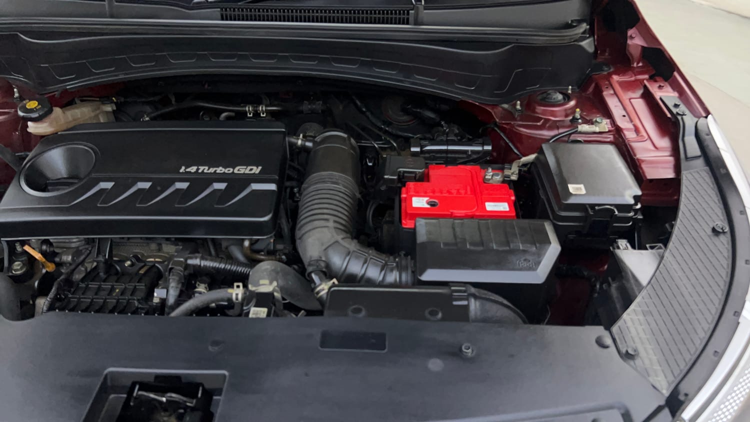 Used 2020 Kia Seltos GTX Plus 1.4 Petrol Manual engine ENGINE LEFT SIDE VIEW