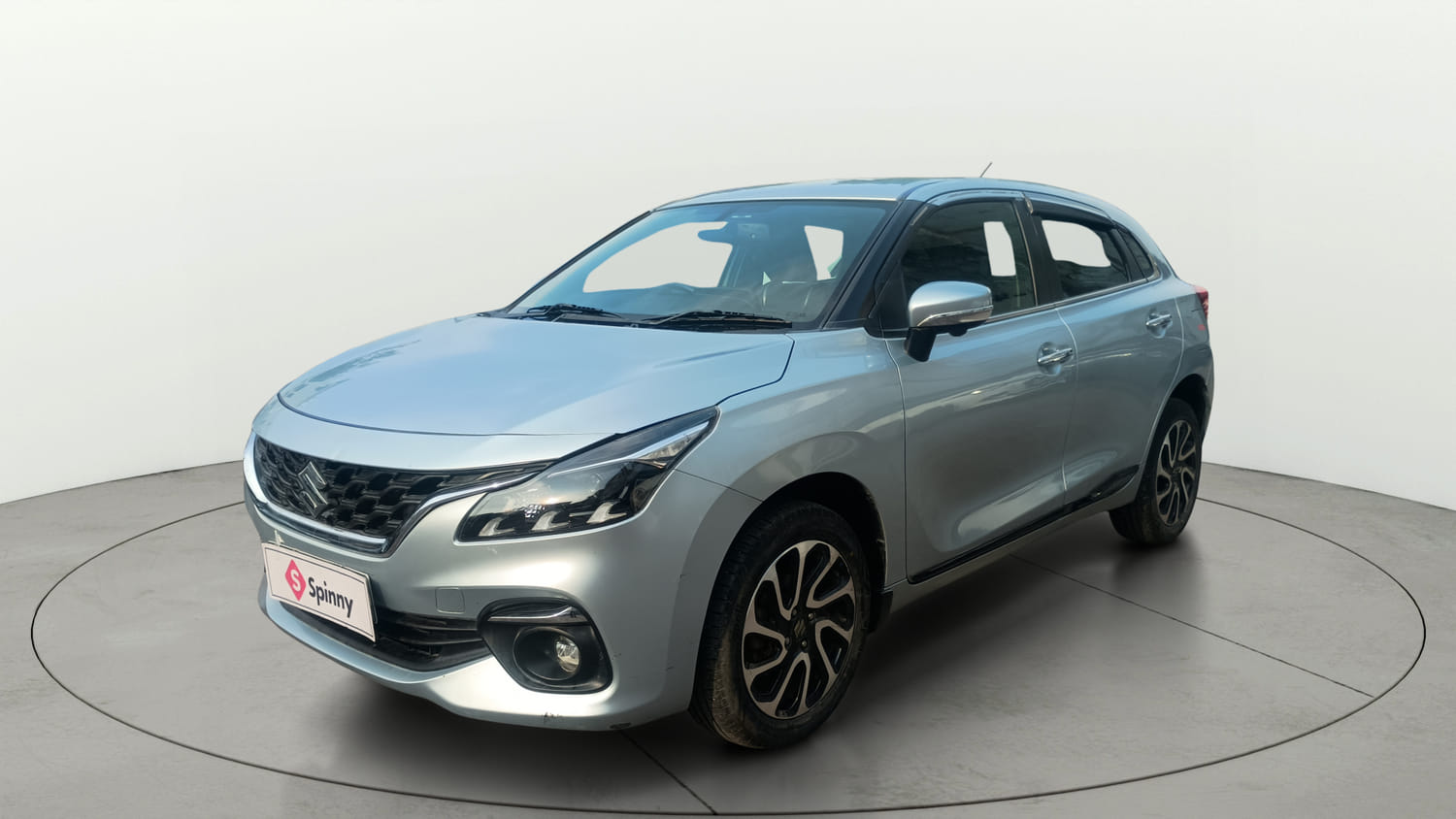 Used 2022 Maruti Suzuki Baleno Alpha MT Petrol Manual exterior LEFT FRONT CORNER VIEW