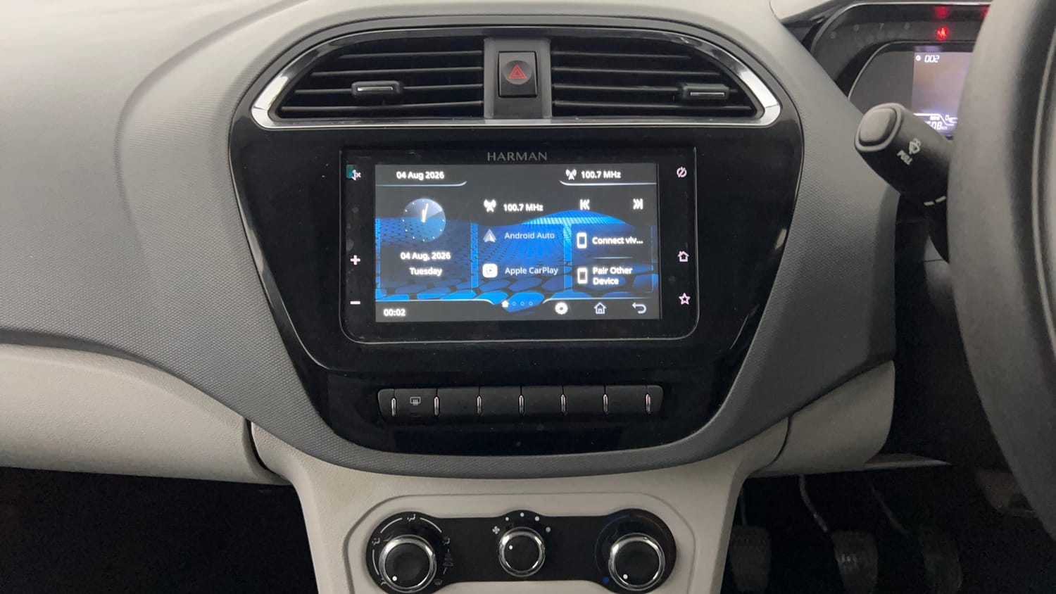 Used 2026 Tata Tiago XT Petrol Manual interior MUSIC SYSTEM & AC CONTROL VIEW