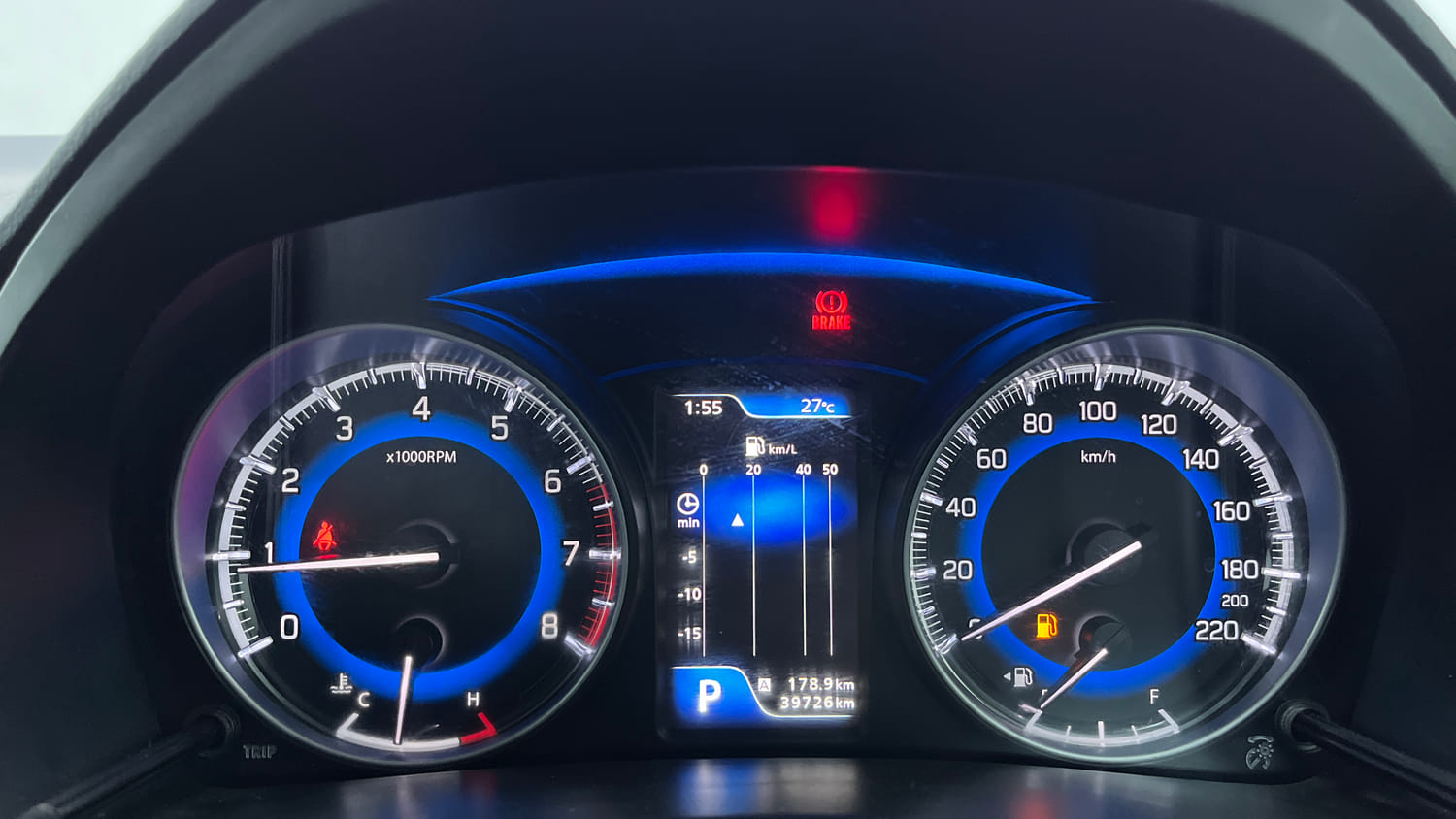 Used 2021 Maruti Suzuki Baleno Alpha Automatic Petrol Automatic interior CLUSTERMETER VIEW