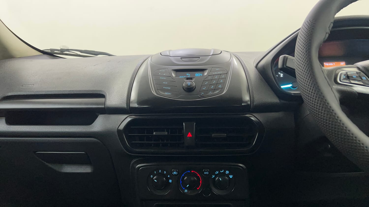 Used 2021 Ford EcoSport Ambiente 1.5L TDCi Diesel Manual interior MUSIC SYSTEM & AC CONTROL VIEW