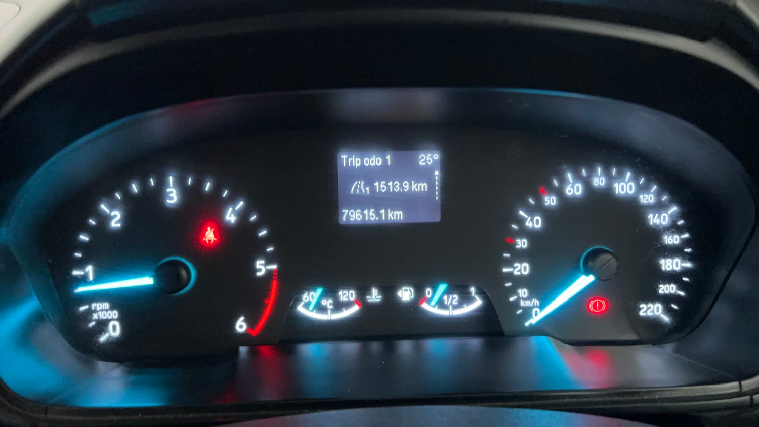 Used 2021 Ford EcoSport Ambiente 1.5L TDCi Diesel Manual interior CLUSTERMETER VIEW