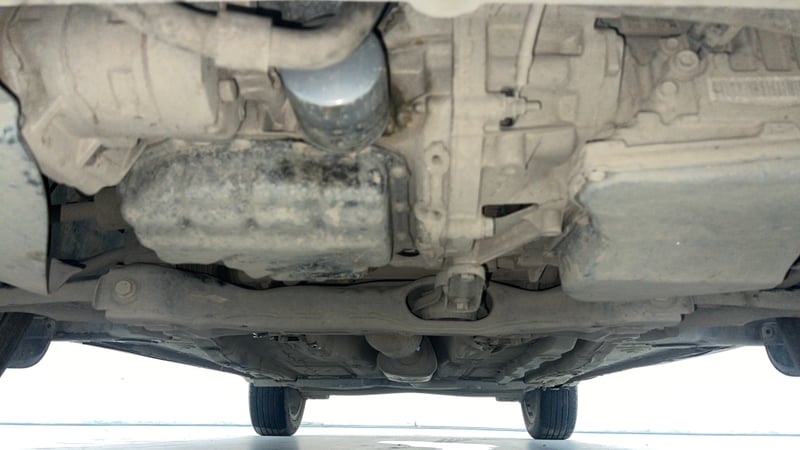 Used 2021 Skoda Kushaq Style 1.0L TSI AT Petrol Automatic extra FRONT LEFT UNDERBODY VIEW