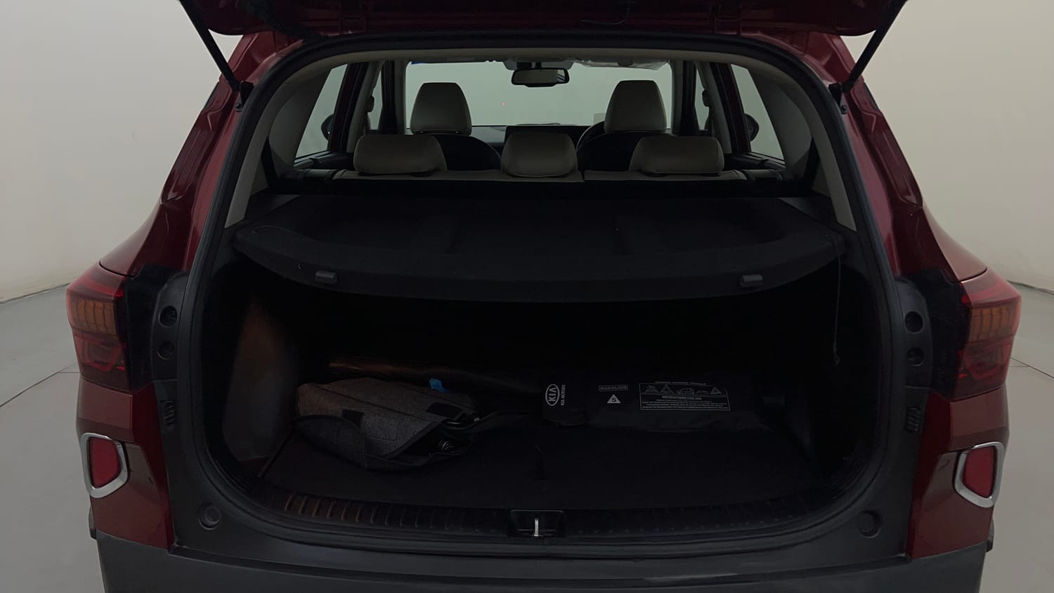 Used 2020 Kia Seltos GTX Plus 1.4 Petrol Manual interior DICKY INSIDE VIEW