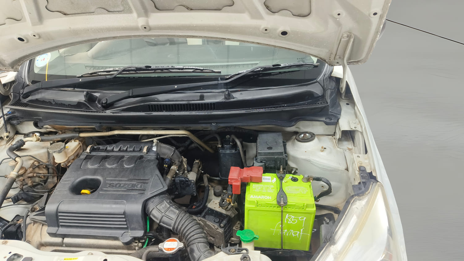 Used 2016 Maruti Suzuki Celerio VXi AMT Petrol Automatic engine ENGINE LEFT SIDE HINGE & APRON VIEW