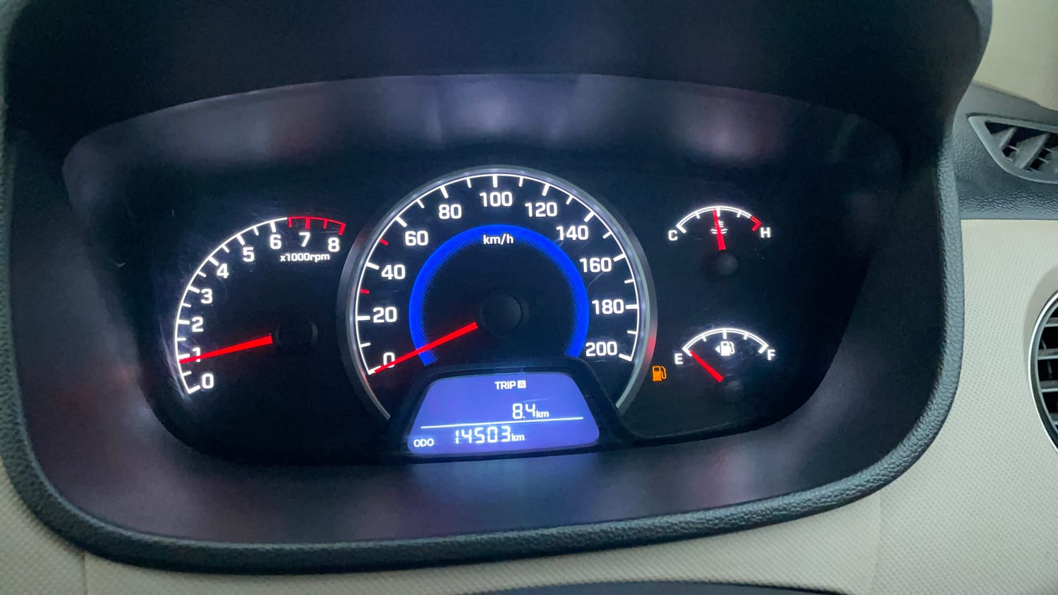 Used 2017 Hyundai Grand i10 Sportz (O) AT 1.2 Kappa VTVT Petrol Automatic interior CLUSTERMETER VIEW