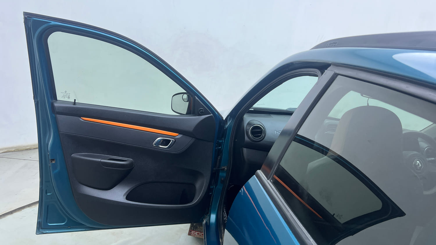 Used 2020 Renault Kwid CLIMBER 1.0 Opt Petrol Manual interior LEFT FRONT DOOR OPEN VIEW