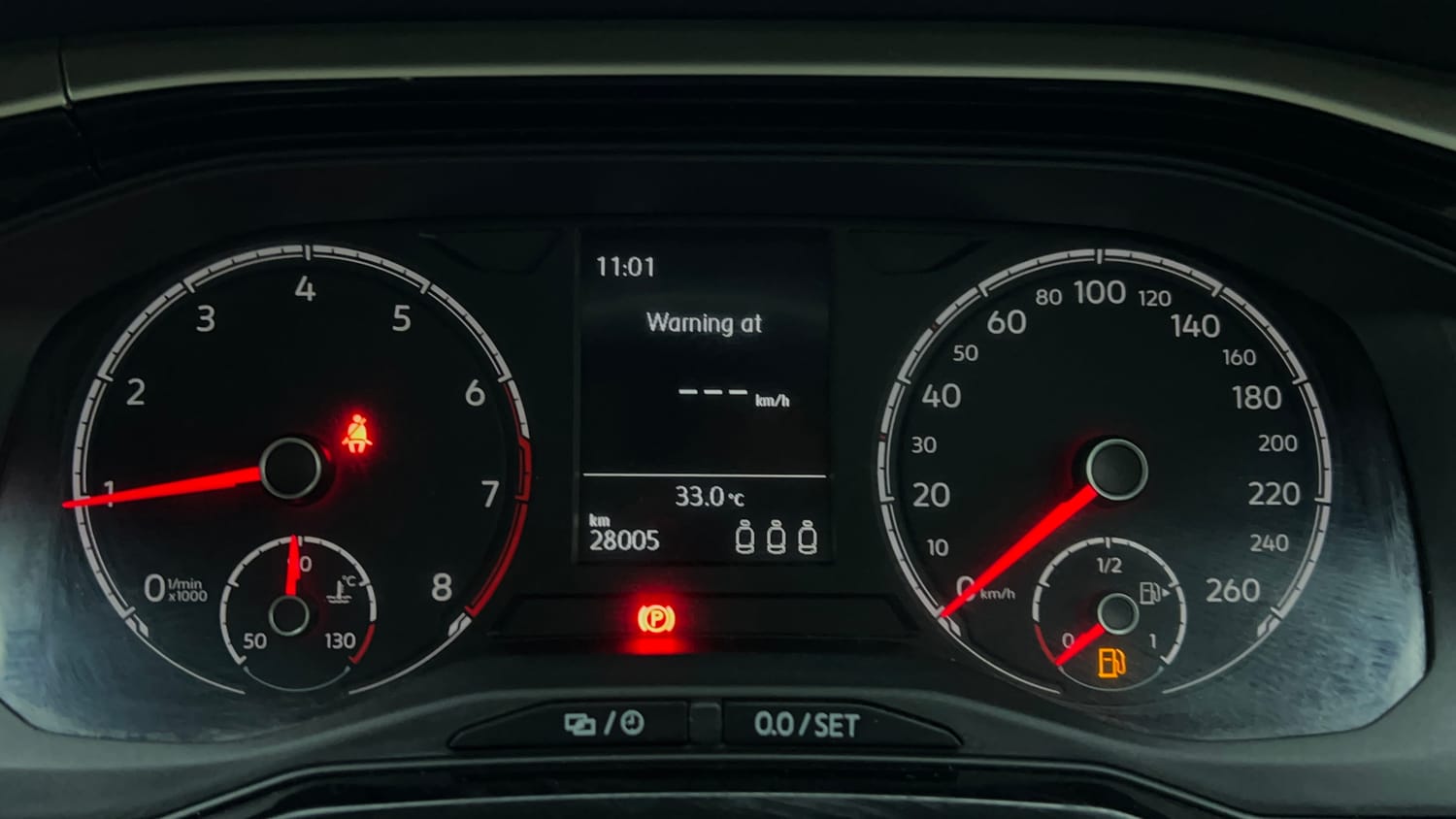 Used 2024 Volkswagen Virtus Highline 1.0 TSI MT Petrol Manual interior CLUSTERMETER VIEW