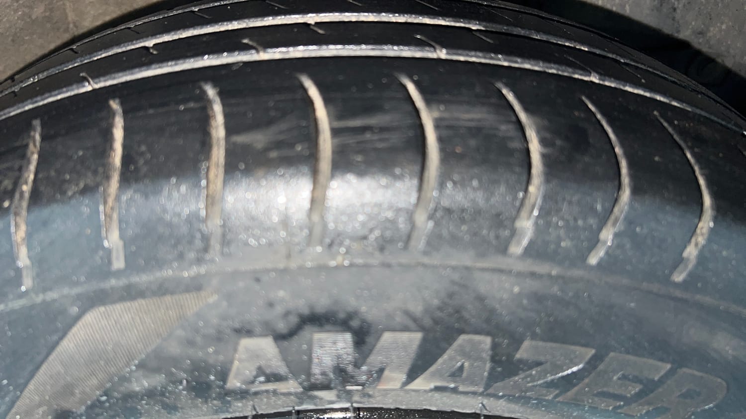 Used 2017 Honda Amaze 1.2 S i-VTEC Opt Petrol Manual tyres RIGHT FRONT TYRE TREAD VIEW